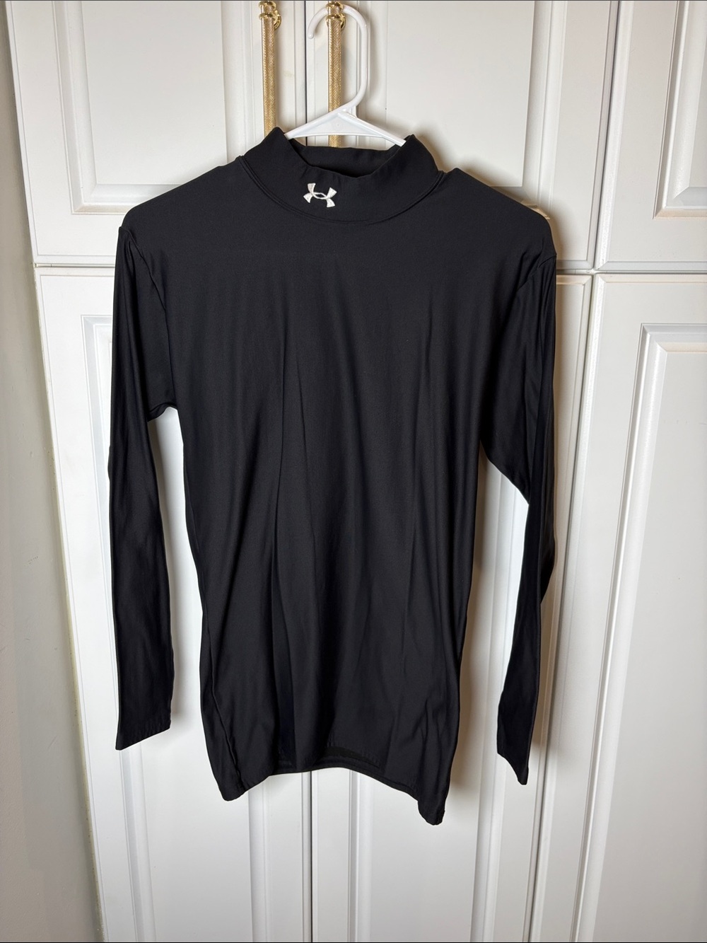 Under Armour Black Long-Sleeve Mock Neck Performance Top